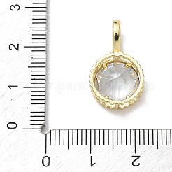 Brass Pave Cubic Zirconia Pendants&nbsp;CU-CBA6980-08G-J