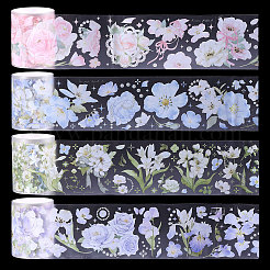4Pcs 4 Colors PET Decorative Stickers&nbsp;DIY-PH0032-40