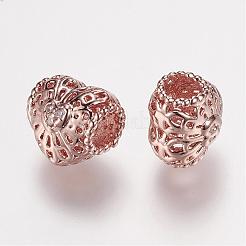 Brass Micro Pave Grade AAA Cubic Zirconia Beads&nbsp;ZIRC-G086-02-NR