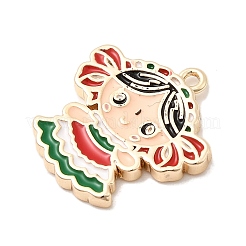 Brass Colorful Enamel Pendants&nbsp;KK-A277-34G