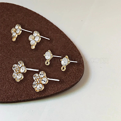 24Pcs 3 Style Alloy Stud Earring Findings&nbsp;FIND-FH0006-52