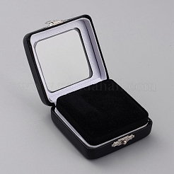 PU Leather Loose Diamond Display Boxes with Sponge Inside&nbsp;LBOX-WH0004-04A