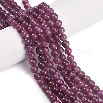 Natural Ruby Beads Strands&nbsp;G-L631-A01-5mm-AA-1