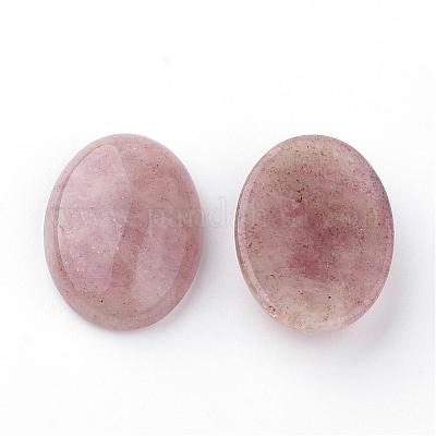 天然イチゴクォーツ宝石用キャバトーン  オーバル  18x13x6mm&nbsp;G-T020-13x18mm-28-1