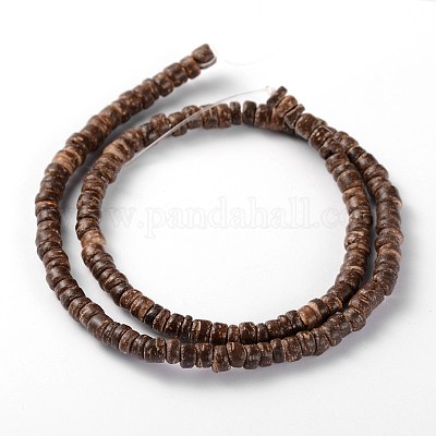Natural Coconut Column Bead Strands&nbsp;X-COCB-O001-05-1