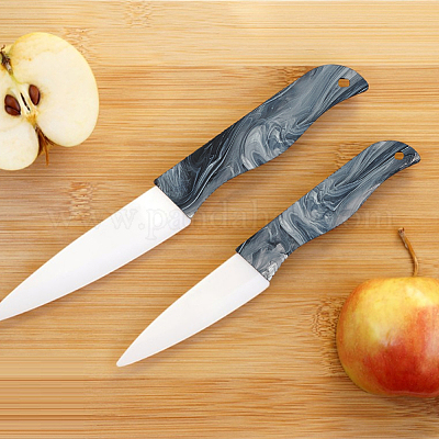 大理石模様のアクリル板 ナイフハンドル作り用 長方形 ブラック