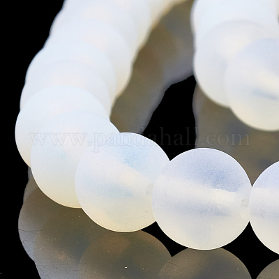 オパールビーズ連売り  艶消し  ラウンド  8mm  穴：1mm  約47個/連  15.5インチ&nbsp;G-T106-339-1