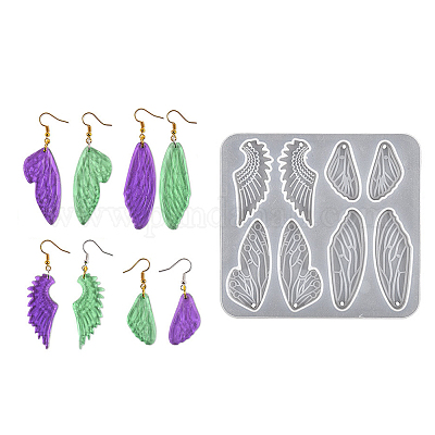 DIYの蝶の羽ペンダントシリコンモールド レジン型 UVレジン用 エポキシ