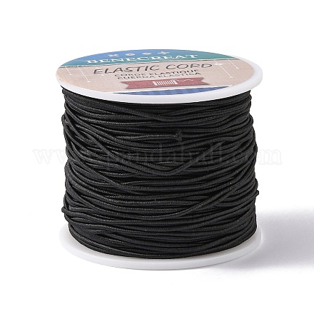 コアスパン弾性コード  ブラック  1.5mm  70 m /ロール&nbsp;EC-WH0004-1.5mm-B01-1
