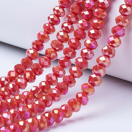 Electroplate Glass Beads Strands&nbsp;EGLA-A034-P10mm-B06-1