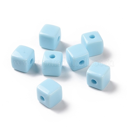 Opaque Acrylic Beads OACR-E015-02F-1