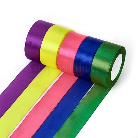 サテンリボン ミックスカラー 幅約1-1/2インチ（37mm） 25ヤード