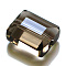 Imitation Austrian Crystal Beads, Grade AAA, K9 Glass, Faceted, Rectangle, Gray, 8x9.5x5mm, Hole: 0.9~1mm