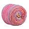 Polyester Yarn, for Knitting Crochet Supplies, Hot Pink, 2.5mm, about 306.21 Yards(280m)/Skein