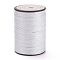 Round Waxed Polyester Thread String, Micro Macrame Cord, Twisted Cord, for Leather Sewing Stitching, Gainsboro, 0.8mm, about 54.68 Yards(50m)/Roll