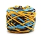 Soft Crocheting Polyester Yarn, Thick Knitting Yarn for Scarf, Bag, Cushion Making, Segment Dyed, Colorful, 7mm