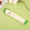 Alloy Polyester Keychains, Rectangle, with Spring Gate Rings, Green, 194mm