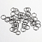 Iron Open Jump Rings, Round, Nickel Free, Gunmetal, 10x1.0mm, 18 Gauge, Inner Diameter: 8mm, about 5600pcs/1000g