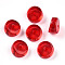 Resin Spacer Beads, Column, with Glitter Powder, It Is Suit for 12mm, Red, 8x5.5~6mm, Hole: 1.5mm