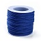 Macrame Cotton Cord, Braided Rope, with Plastic Reel, for Wall Hanging, Crafts, Gift Wrapping, Blue, 1.2mm, about 54.68 Yards(50m)/Roll
