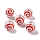 Printed Wood European Beads&nbsp;WOOD-Z002-13A-1