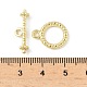 Textured Ring Alloy Toggle Clasps&nbsp;FIND-B047-20G-4