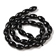 Natural Black Onyx Beads Strands&nbsp;G-Q194-B01-01G-3
