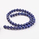 Natural Lapis Lazuli Beads Strands&nbsp;G-G099-8mm-7C-2