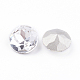 Pointed Back & Back Plated Glass Rhinestone Cabochons&nbsp;RGLA-J012-10mm-001-2