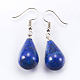 Natural Dyed Lapis Lazuli Dangle Earrings&nbsp;EJEW-P143-C05-1