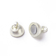 Brass Magnetic Clasps with Loops&nbsp;KK-E268-8mm-N-NR-3
