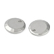 CCBプラスチックチャーム  フラットラウンド  プラチナ  14x3mm  穴：1.6mm&nbsp;CCB-G020-40A-P-2