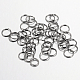 鉄オープン丸カン  ラウンド  ニッケルフリー  ガンメタ色  10x1.0mm  18ゲージ  内径：8mm  約5600個/1000g&nbsp;IFIN-A018-10mm-B-NF-1