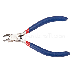Jewelry Pliers, #50 Steel(High Carbon Steel) Side Cutting Pliers, Side Cutter, Midnight Blue, 110x53mm
