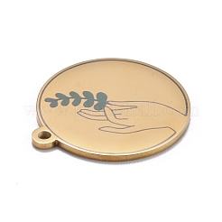 304 Stainless Steel Pendants&nbsp;STAS-C032-06G
