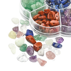 70G 7 Styles Natural Mixed Gemstone Chip Beads&nbsp;G-FS0002-45