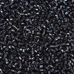 MIYUKIデリカビーズ  シリンダー  日本製シードビーズ  11/0  （db0606)染色銀裏地ダークオリーブ  1.3x1.6mm  穴：0.8mm  約2000個/10g&nbsp;X-SEED-J020-DB0606