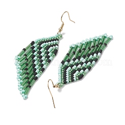 Boho 304 Stainless Steel with Glass Dangle Stud Earring&nbsp;EJEW-MZ00176-03