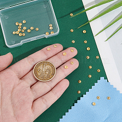 スターリングシルバービーズキャップ40個925個  8  - 花びらの花  18KGP本金メッキ  4x4x1.4mm  穴：0.8mm&nbsp;STER-UN0001-28