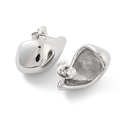 Non-Tarnish 304 Stainless Steel Teardrop Stud Earrrings&nbsp;EJEW-P258-06P