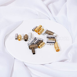 Brass Locking Tube Magnetic Clasps&nbsp;KK-SC0001-11
