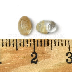 合成翡翠カボション  オーバル  6x4x2~2.5mm&nbsp;G-A094-01A-37