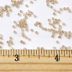 MIYUKIデリカビーズ  シリンダー  日本製シードビーズ  11/0  （db1731)ベージュ裏地オパールab  1.3x1.6mm  穴：0.8mm  約2000PCS /ボトル  10 G /ボトル&nbsp;SEED-JP0008-DB1731