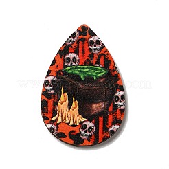 Single Face Printed Wood Big Pendants&nbsp;LS-WOOD-H102-04D