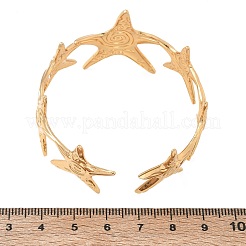 オーシャン304ステンレススチールカフバングル  ヒトデ  ゴールドカラー  内径：1.97インチ（5cm）&nbsp;SA-CBA46AF-35G