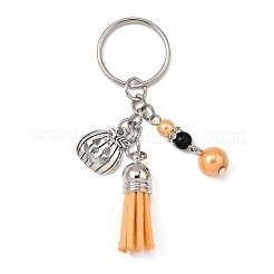 Alloy Glass Pearl Keychains&nbsp;KEYC-JKC01291