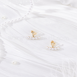1 Pair Plastic Imitation Pearl Stud Earrings&nbsp;EJEW-LP0007-065