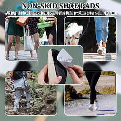 4sets Arch Suede Fabric Non-Slip Shoes Pads&nbsp;AJEW-OC0014-15