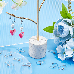 30Pcs 304 Stainless Steel Hoop Earrings Findings&nbsp;STAS-UN0049-86