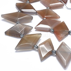 Natural Sunstone Bead Strands&nbsp;G-O179-H18